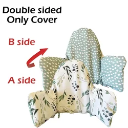 Plush Infant Chair Cushion with Double-Sided Print and Inflatable Back Support (Only Mint Cover)