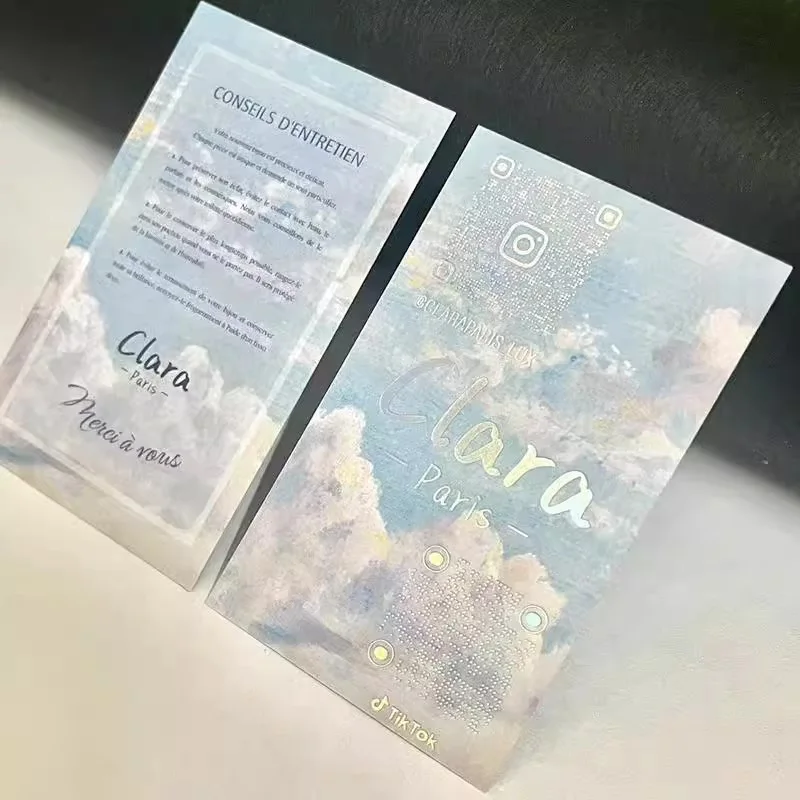투명 PVC 명함 맞춤형 방수 감사 카드 인쇄 한쪽 무료 디자인 사무용품을위한 라운드 코너