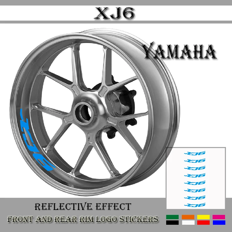 Motorcycle modified decals wheel rim reflective waterproof custom personalized decorative sticker for YAMAHA XJ6 XJ6 F DIVERSION
