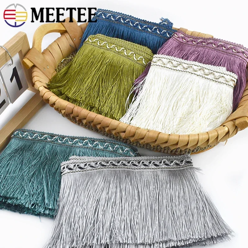 2/5미터 13cm 코튼 태슬 프린지 트림 레이스 리본 커튼 가장자리 의류 가방 홈 텍스타일 DIY 바느질 공예 장식 액세서리