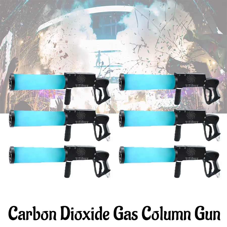 

0 Tax 6Pcs Carbon Dioxide Gas Column Gun Bar RGB Party Led DJ Stage Co2 Jet Machine Effect Fogger Smoke Gun smoke lighting