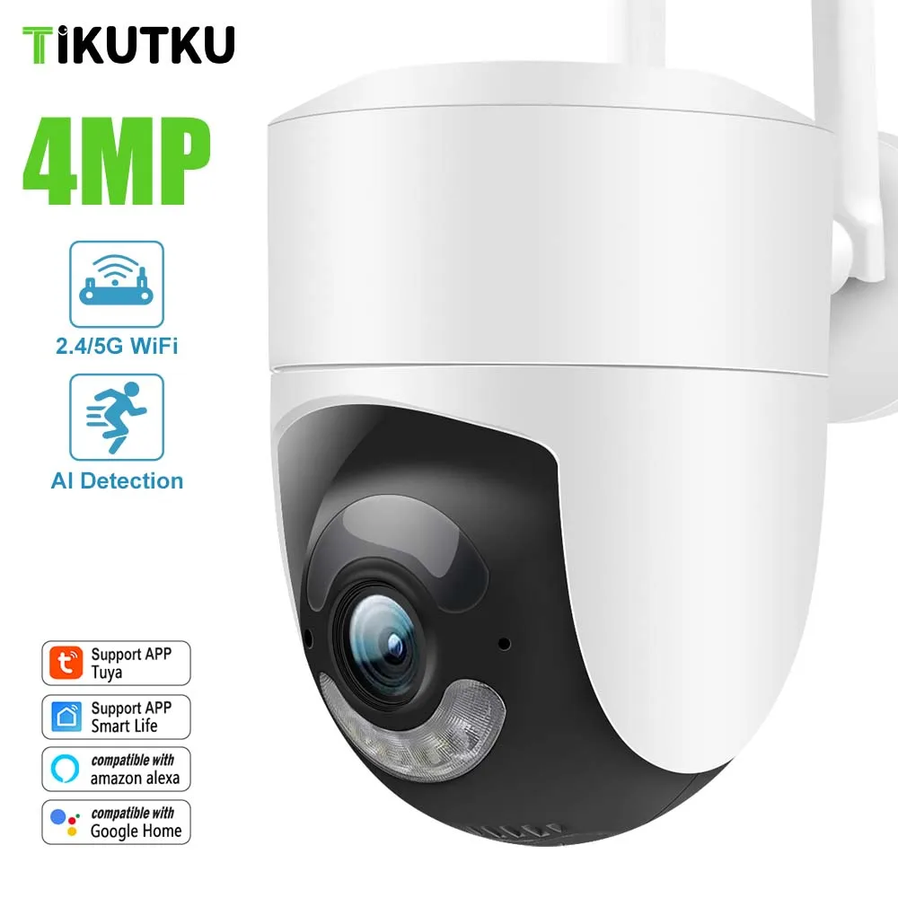 Tuya 5G WiFI IP Camera Alexa Google Home NVR Outdoor Security Protection CCTV Monitor Motion detection Video Surveillance alexa google ip wifi 5g baby monitor 4mp video surveillance mini indoor cctv security ai tracking audio video protection camera