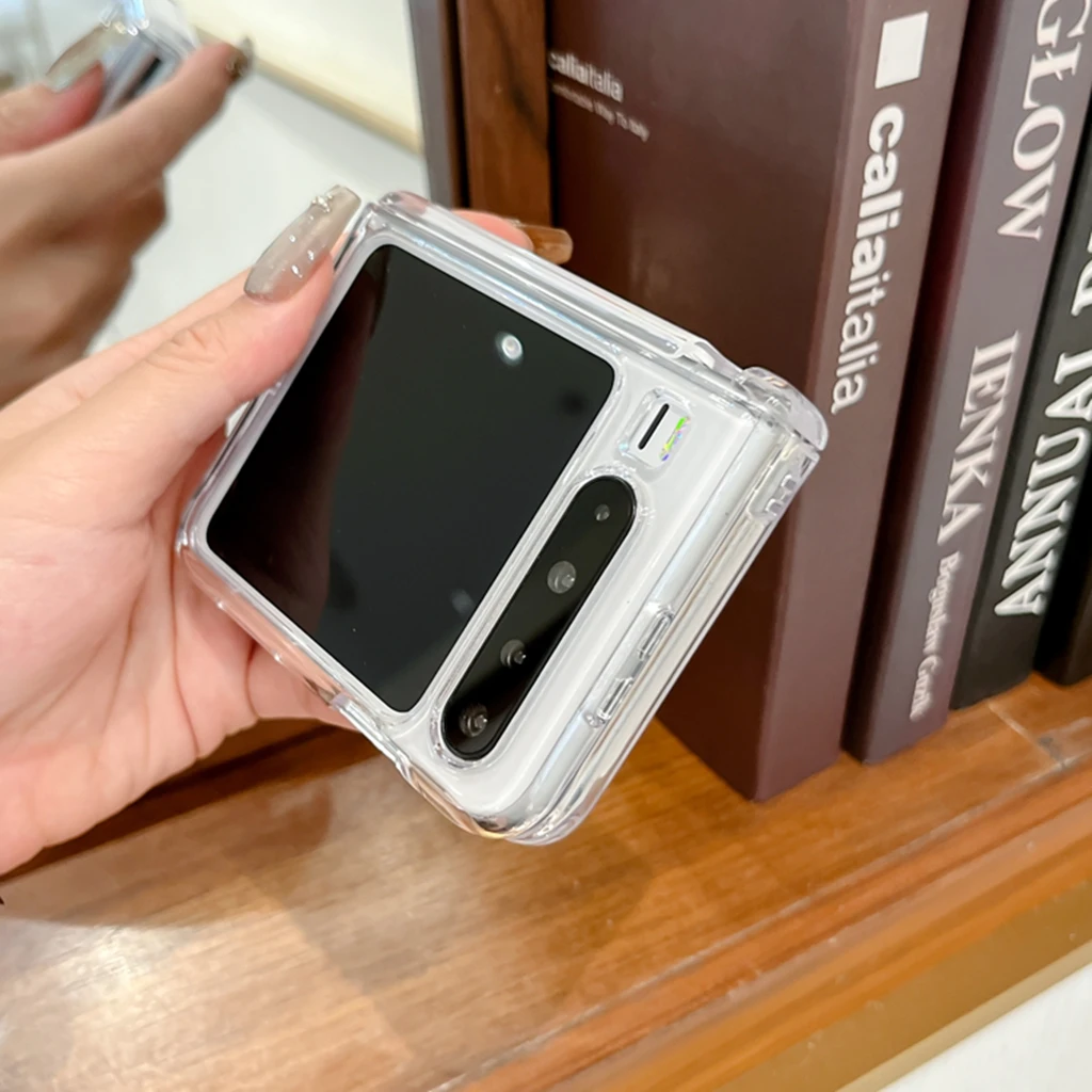 Enhanced Magnetic Transparent Shockproof Phone Case with Wireless Charging Compatibility