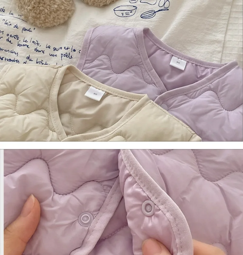 Autumn Winter Children Boys Girls Warm Vest Solid Cotton-Padded Waistcoats Baby 1-6Y Children Thicken Warm Outerwear fur vest children down vest
