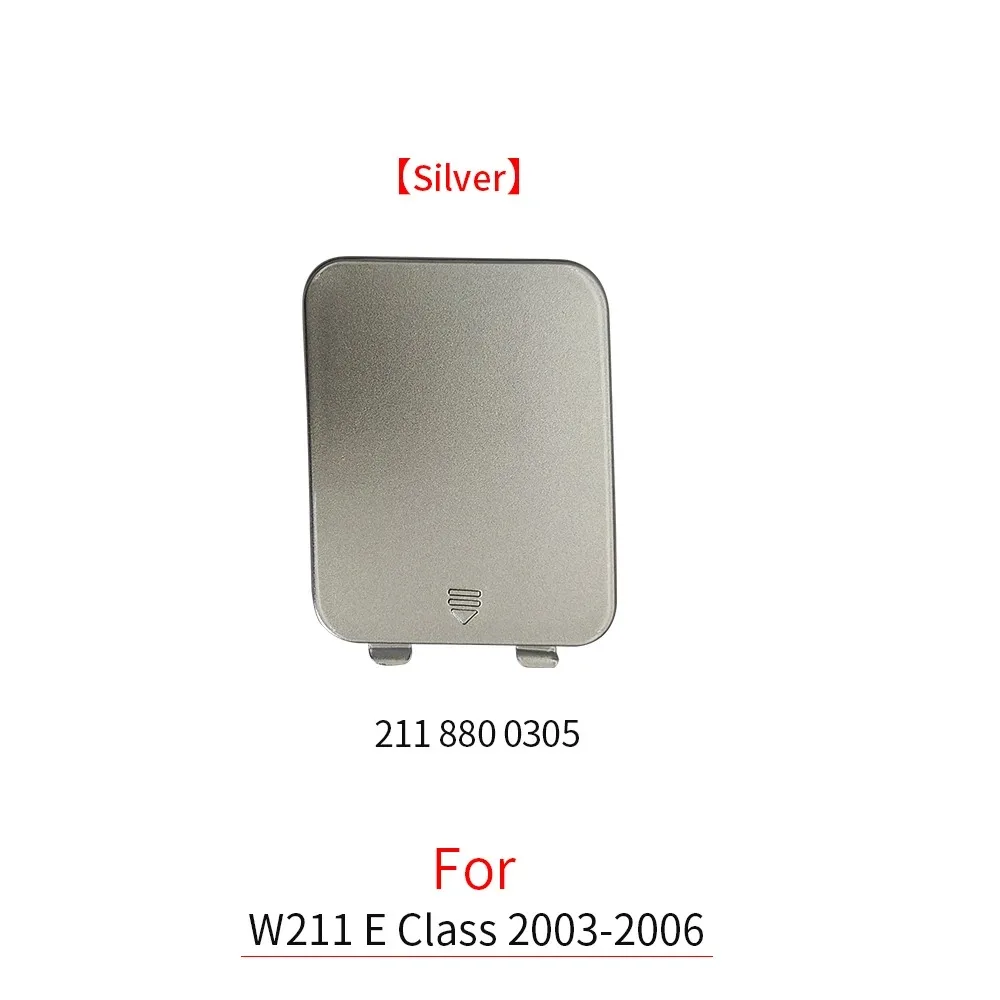 Rear Bumper Tow Hook Cover Cap - Black, White, Silver