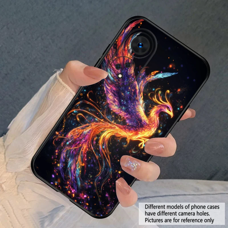 Cartoon Phoenix Silicone Soft Phone Case