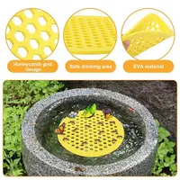 Floating Bee Island-Bee Waterer Bee Insect Drinking Tray Beekeeping Setups Luring Insect Waterer Island Tray For Outdoor Garden 3