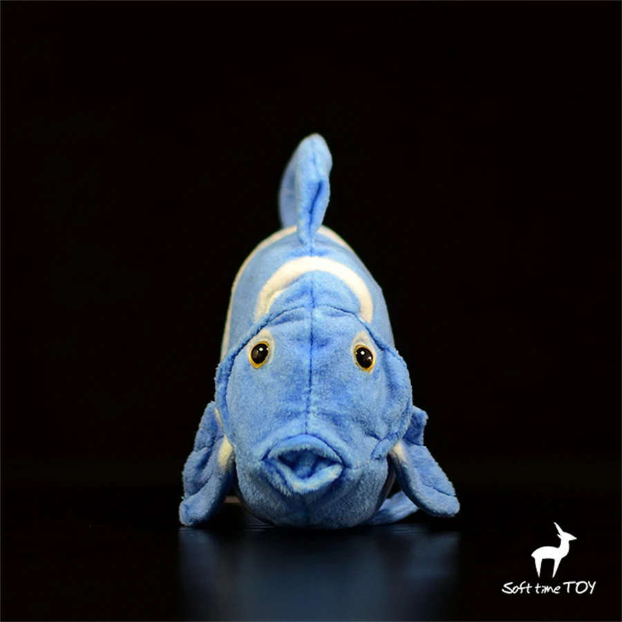 Blue Tang Surgeonfish High Fidelity Anime Cute Plushie Lancet Fish Plush Toys Lifelike Animals Simulation Stuffed Doll Kawai Toy 3