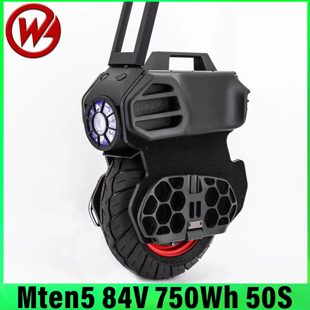 BEGOBE Mten5 84V 750Wh 50S Battery Motor 1200W Hight Speed 12inch Tires High Free Spin 71km/h IP67 Waterproof 868mm Trolley