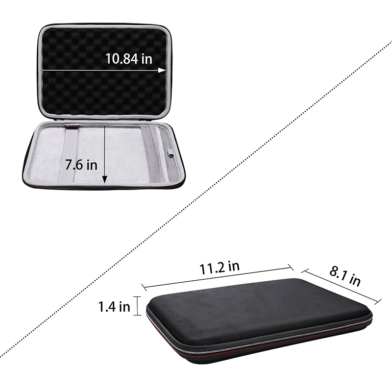 Xanad-estojo Rígido para Desenho Gráfico Tablet Transporte de Proteção Bolsa de Armazenamento para Wacom Ctl490dw-s Ctl-490db-s Ctl4100 - Imagem 3