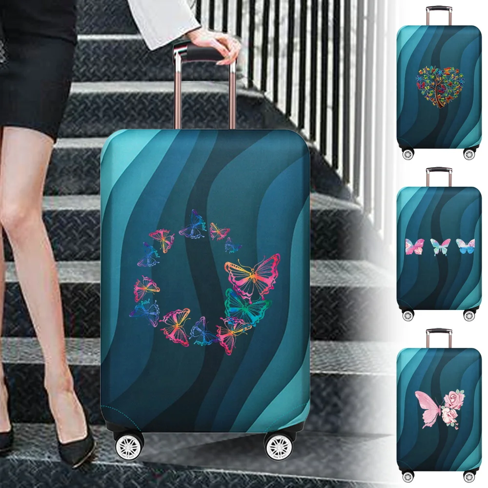 Virus Bacteria Pattern Print Luggage Cover Protector