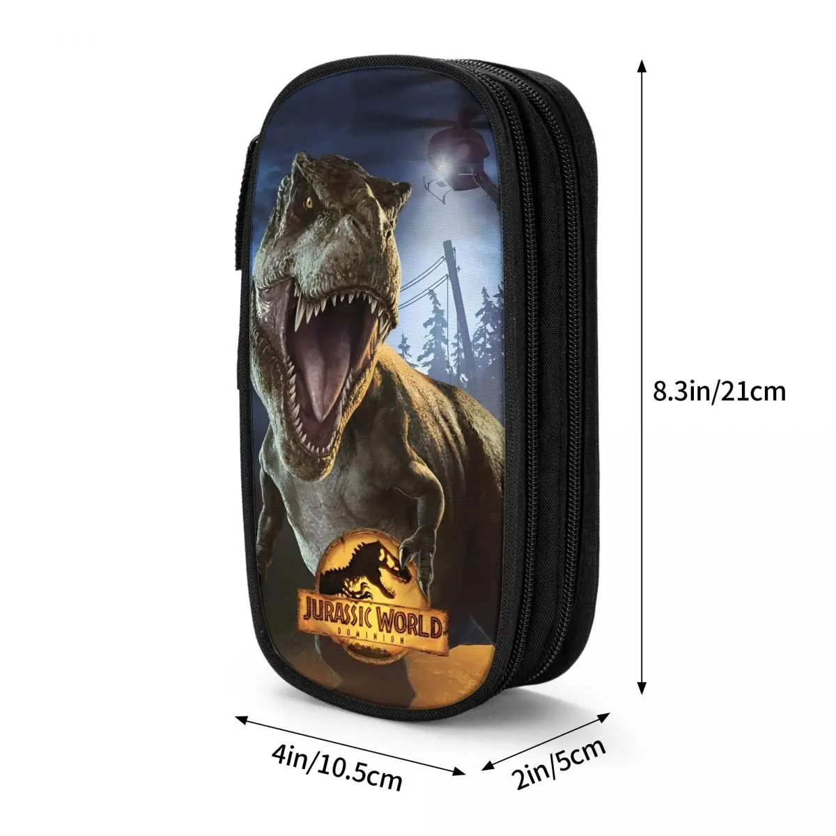 Jurassic World Pencil Case Fun Pen Bag Student Big Capacity Office Cosmetic Pencil Pouch