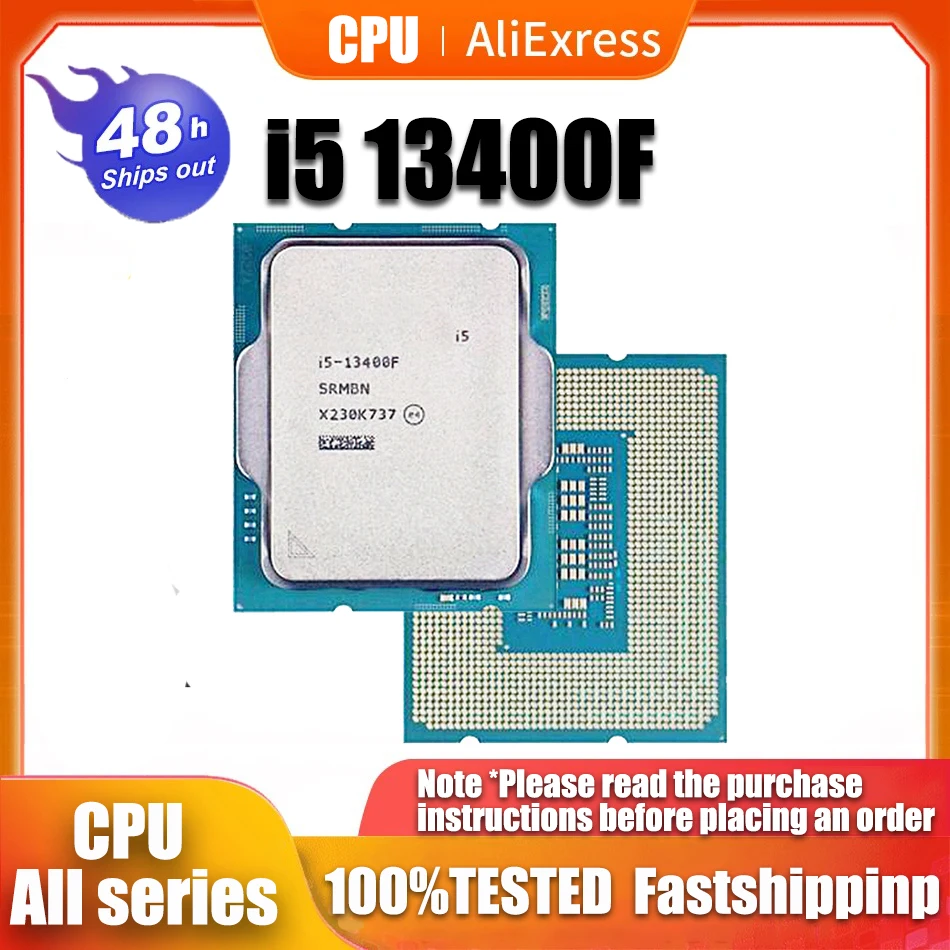 Nuovo Processore Cpu Intel Core I5 13400F 2.5Ghz 10-Core 16-Thread L3 = 20M 65W Lga 1700 Senza Ventola