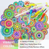 5-100pcs Gel Pen Set 100 Colors Pen Set for Making Cards, Adult Coloring Books, Journaling Planner Crafting Doodling Drawing 4