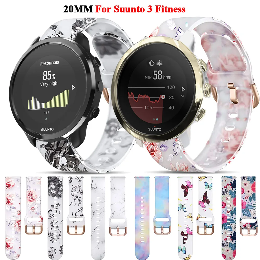 

Ремешок силиконовый для смарт-часов SUUNTO 3, 20 мм