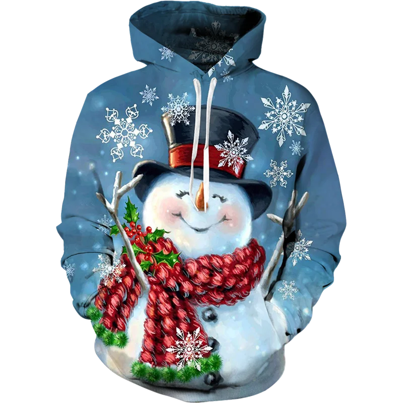 

Men and women Santa Spring Fall Christmas hoodie 3D printed Christmas hoodie Sweatshirt Couple pullover Holiday party hoodie top