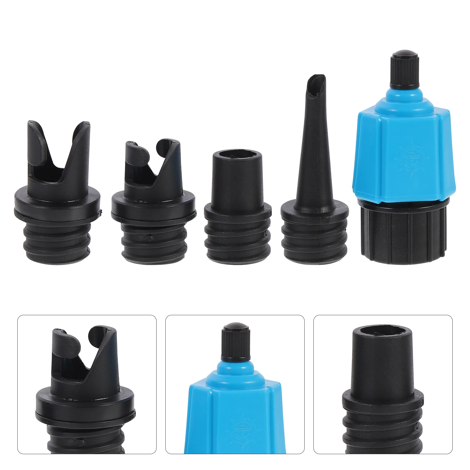 

5 Pcs Rubber Boat Air Valve The Prdinary Pump Portapotty Alloy Morphie Portable