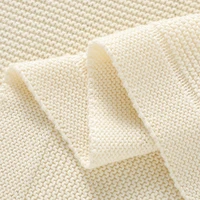 Couvertures pour bébé 100x80cm, tricot en coton, pour nouveau-né, garçon et fille, poussette, lit, lange d'emmaillotage, couettes Super douces, tapis de réception pour tout-petits 5