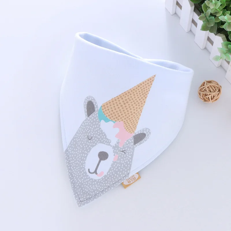 Cotton Bandana Bibs Baby Babador Feeding Smock Infant Burp Cloths Cartoon Saliva Towel Baby Eating Accessory Soft Baby Stuff