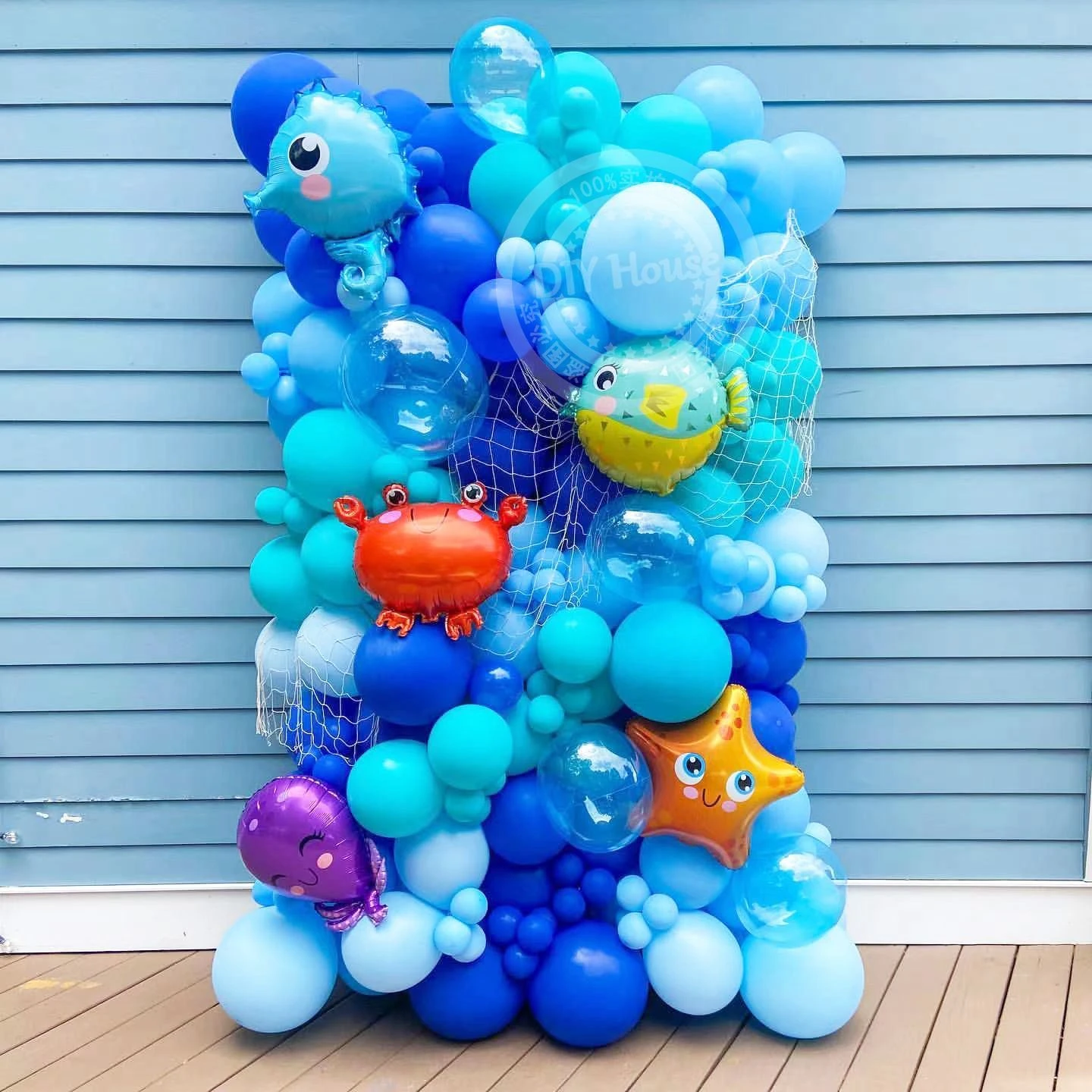 noche amplificación Conductividad Globo de fiesta con temática de animales debajo del mar para niños, globos  de cangrejo/Estrella de mar/pulpo, decoración de feliz cumpleaños,  suministro de regalos DIY, 1 pieza| | - AliExpress