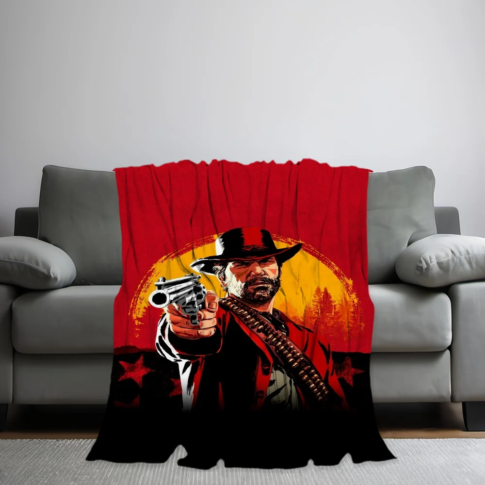 R-Red D-Dead R-RedemptionS 2 Skicomfort Warm Soft Home Kids Lunch Blanket Suitable For Living Room Office Daily Travel Gifts 2