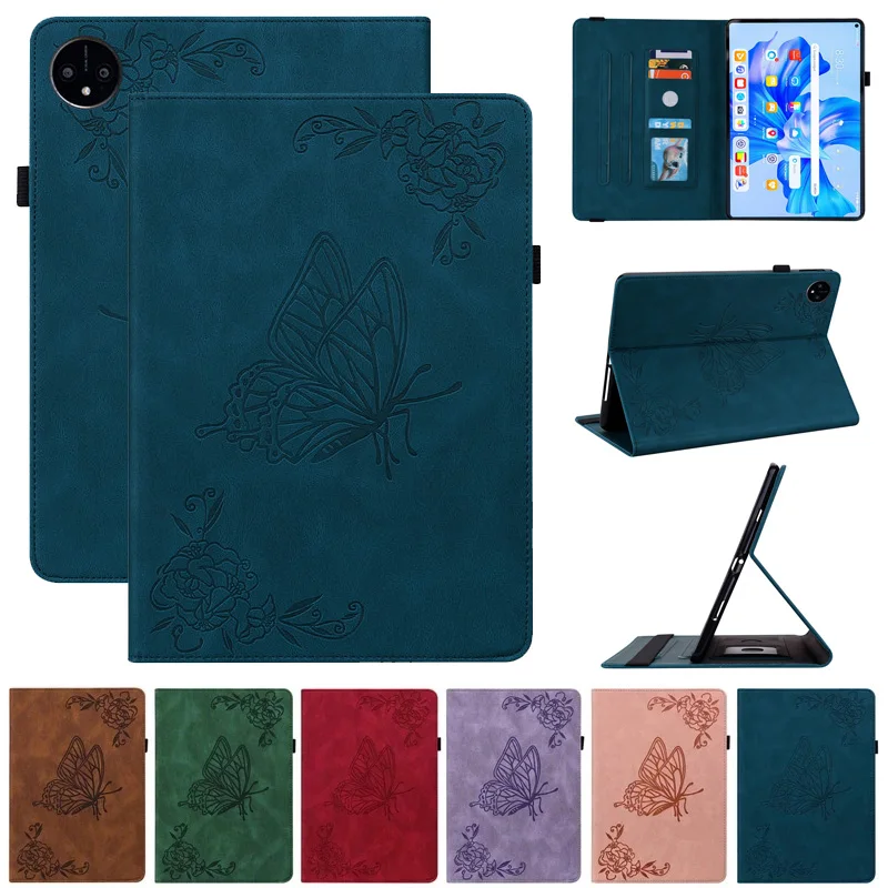 

Чехол для планшета Huawei Matepad 11 Pro 2022, чехол-подставка с тиснеными бабочками для Huawei MatePad Pro 11 2022