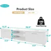 TV Stand for 50 55 60 65 70 75 Inch TV Entertainment Center for Living Room Modern Console with Storage Simple 3