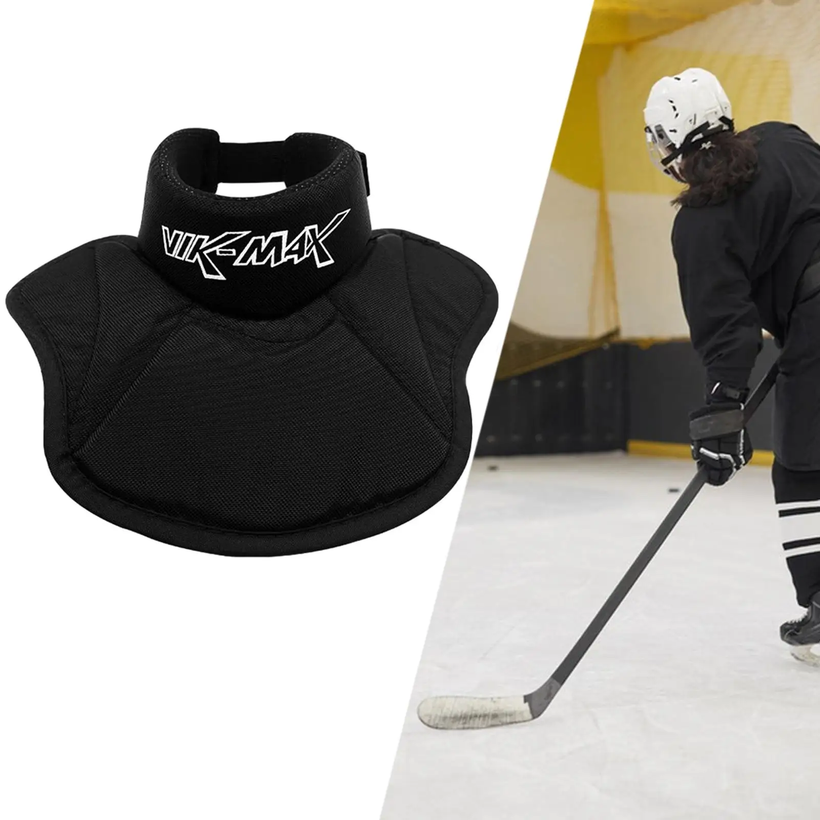 Hockey Neck Guard Cut Resistant Collar Protection Universal Neck Protector for Women Men Adult Outdoor Sports Senior Junior