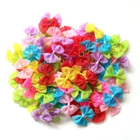 100pcs Pet Accessories Dog Bows Pet Dog Hair Bows Samll Dog Hair Grooming Products Large Dog Bows Flower Pet Supplies 1