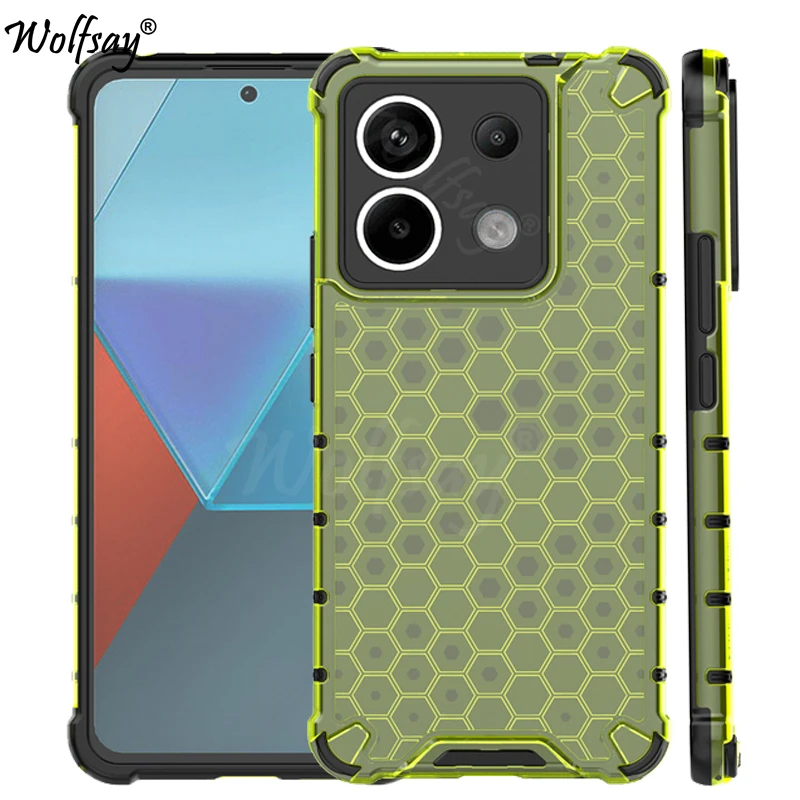 Custodia Trasparente Antiurto Per Xiaomi Poco X6 5G Custodia Per Armatura A Nido D'Ape Per Poco X6 X 6 5G Custodia Per Poco X6 5G 6.67 Pollici