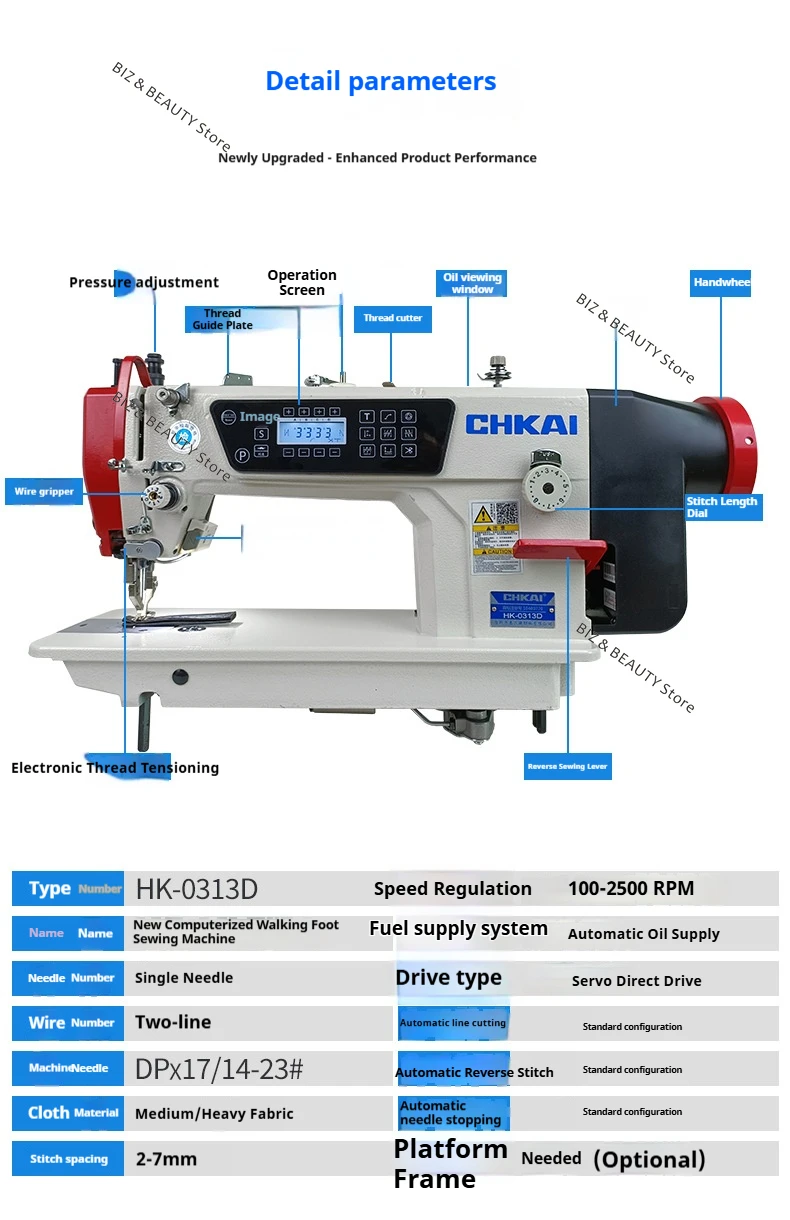 Automatic Industrial Sewing Machines Computerized Synchronous Thick Material Sewing Machines Electric Home Naaimachines JTS S485262dc66294b46bc1e78b87072cf26k