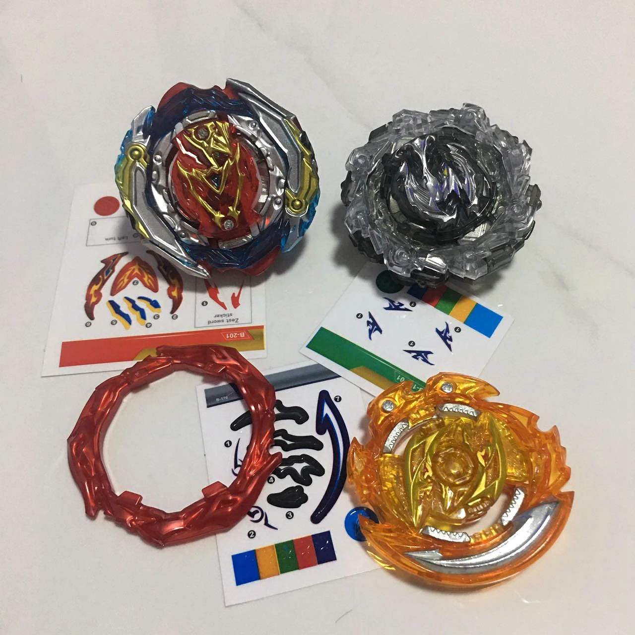 Spinning Top Toy Customize Set with A Gear
