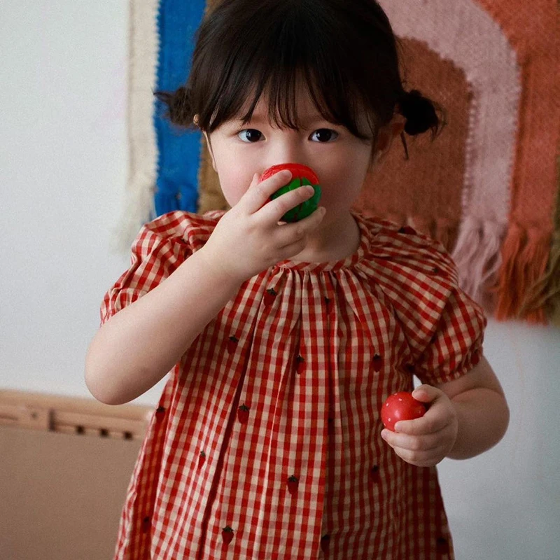 Girls Dress Summer Cotton Short Sleeves Toddler Baby Party