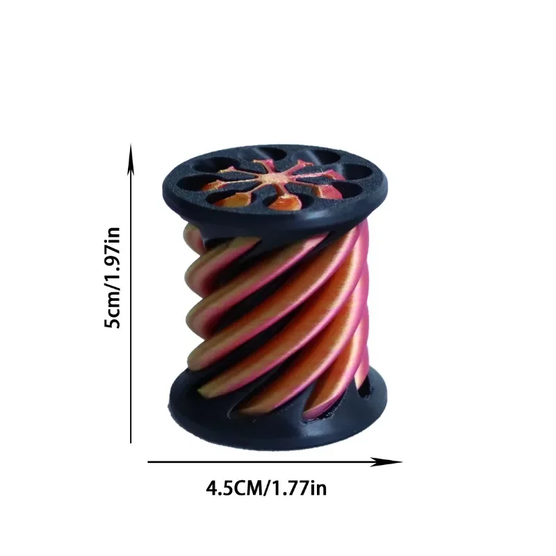 Fidget Toys Anti Stress Toys Mini Fingertip Toy Spiral Cone 3D Printed Highpass Stress Reducing Toys Fidget Desk Gadgets Technological Rotating Relieve Stress-Relieving Adults