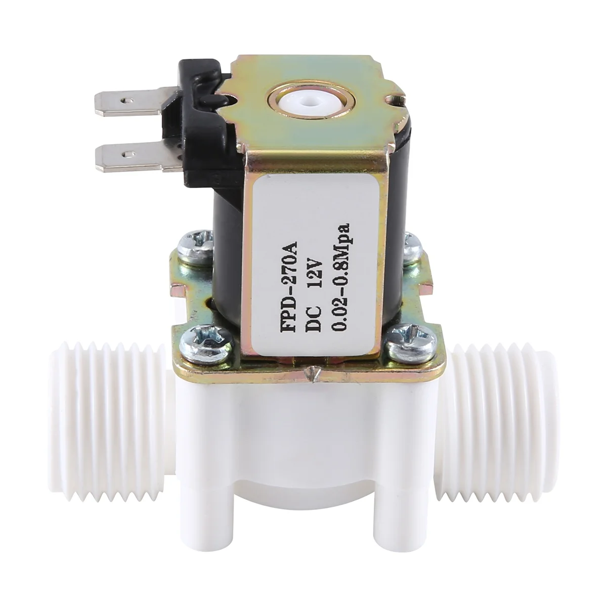

Dc12V N/C Normally Closed Water Solenoid Valve G1/2-Inch Plastic Electrical Solenoid Valve for Water Dispenser