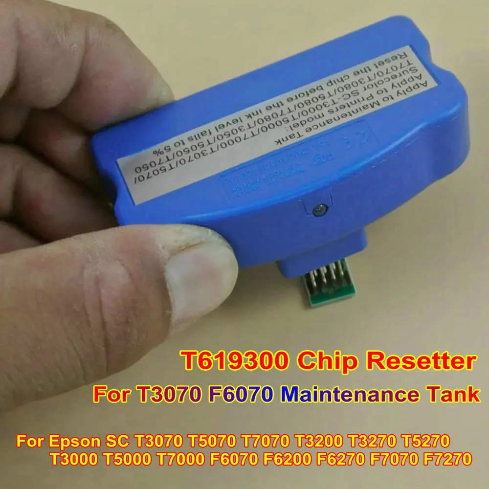 프린터 유지 보수 탱크 칩 리셋 리셋 키트, Epson F6200 F6070 F7070 F7000 F7100 F7000 F6000 F9200 폐잉크 탱크용