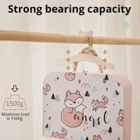 10 pièces bébé créatif cintre support bébé en bois cintre maison bébé chambre pépinière décor pour enfants présent 3