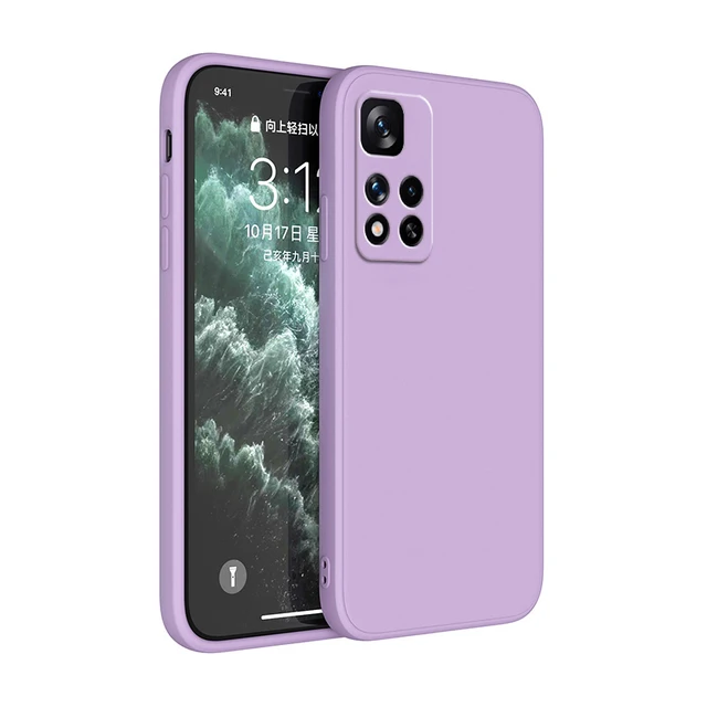 kwmobile Funda compatible con Xiaomi Redmi Note 11S 5G/Poco M4 Pro 5G -  Funda de silicona TPU metálica suave y delgada - Oro rosa metálico