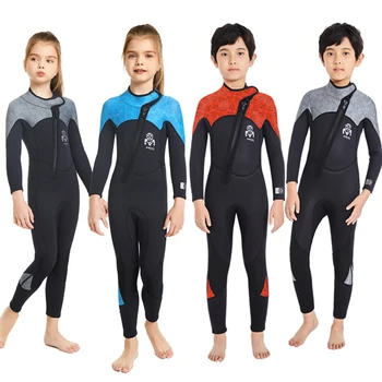 Kids Surfing Wetsuit,Children's Neoprene Thick Swimsuits,Underwater Diving Suits Boys Jellyfish UPF50+ Swimwear Bathing Clothing 1