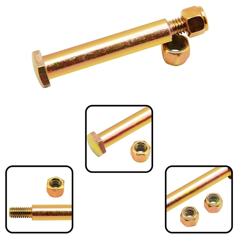 4 Pack Wheel Bolts And Lock Nuts 193406 for Cub Cadet Craftsman Husqvarna Replaces 532193406 193406 137644 532137644