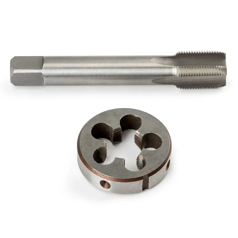 5/8 "-24 Tap And Die Set Kit Di Riparazione Strumento Di Filettatura Per Arazzi In Acciaio Ad Alta Velocità