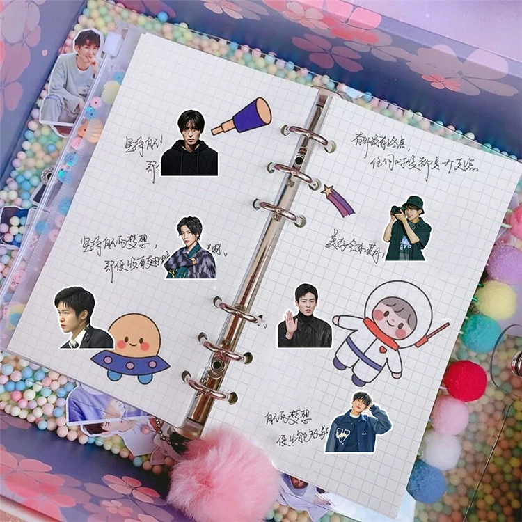 56Pieces Japanse Singer 메구로 렌 메구로 렌 방수 핸드 계정 스티커 일기 스티커 팩