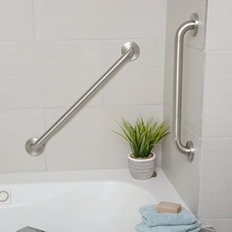 Bathroom Accessories High Load-bearing Bathroom Handrail Grab Bar, 13/ 17/ 21 Inch Length, 1-Inch Diameter, Toilet Accessories