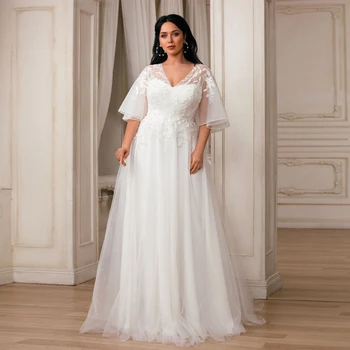 Romantische Prinzessin Hochzeit Kleider Plus Größe