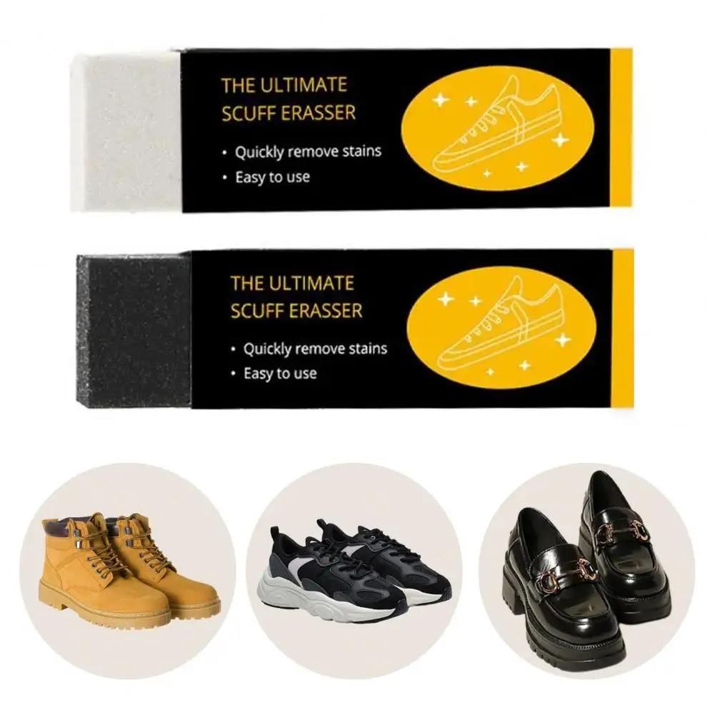 Portable Stain Removal Rubber Block Eraser Sneaker Suede Faux Leather Shoes Cleaner