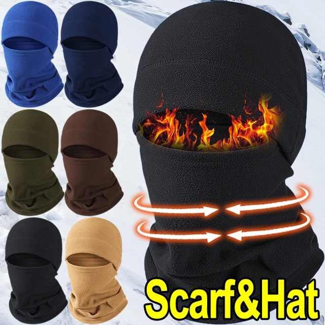 Winter Polar Coral Hat Fleece Balaclava Men Face Mask Neck Warmer Beanies  Thermal Head Cover Tactical Military Sports Scarf Caps - AliExpress