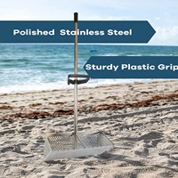 Beach Rake Sand Filting Rake Ergonomic Foldable Rake Sand Rake Sand Sieve Seafood Tool Accessories Sea Rake Tool Seafood Rake 2