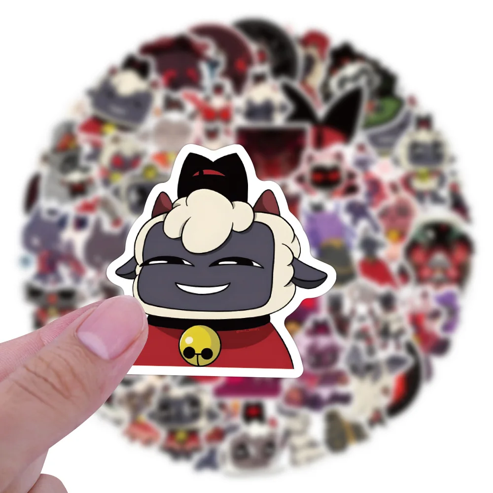 10/30/60/120PCS Game Cult of The Lamb Sticker Cartoon Funny Graffiti Decal Kids Toy Decorative Notebook Luggage Skateboard