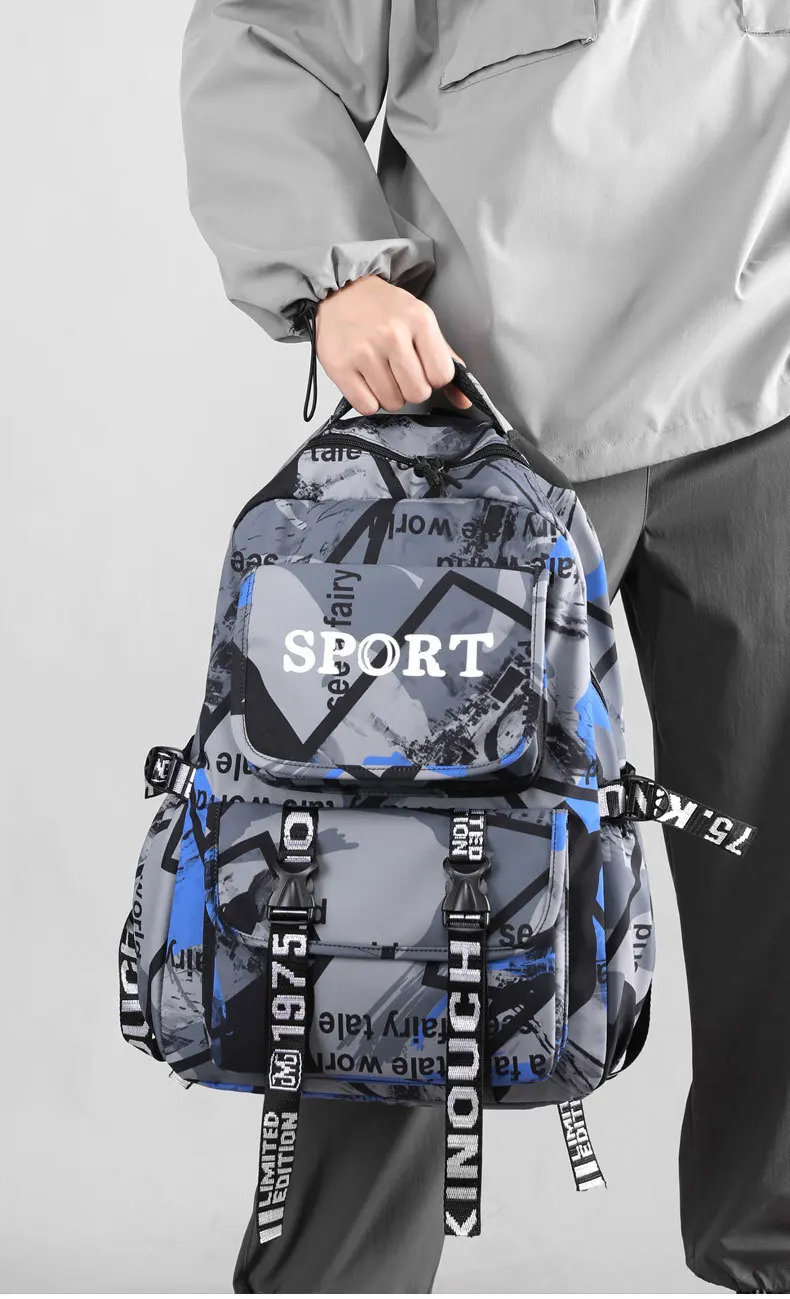 2026 neueste Mode Verdicken Rucksack Für Jungen Und Mädchen Hohe Schule Kinder Große Kapazität Camouflage Mittelschüler – Detail 10