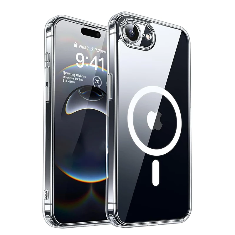 Luxury Semi-Transparent Frosted Magnetic Phone Case - Shockproof Hard Back Cover